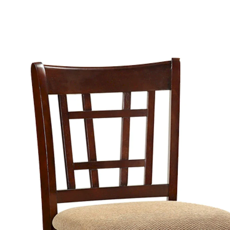Set of 2 Counter Height Dining Chairs with Cushioned Seats