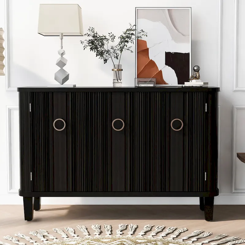 Fraxinus Mandschuric Cabinet with Three fir Doors