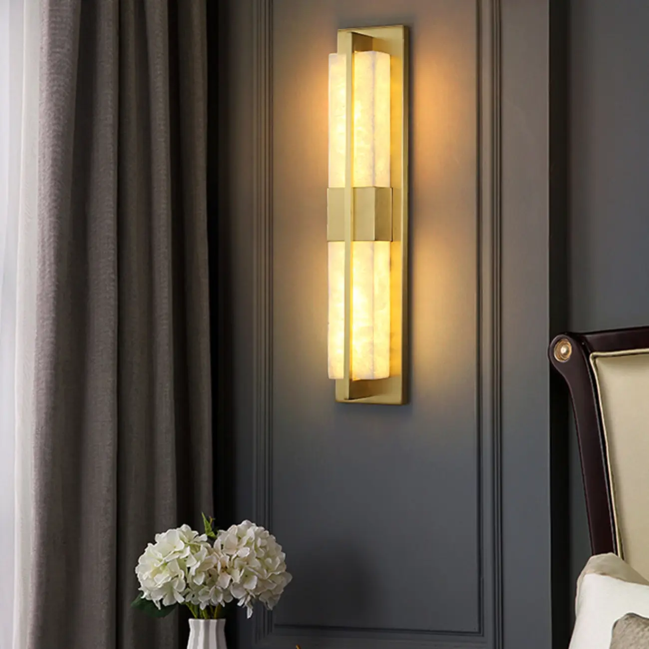 Modern Art Alloy Rectangular Wall light