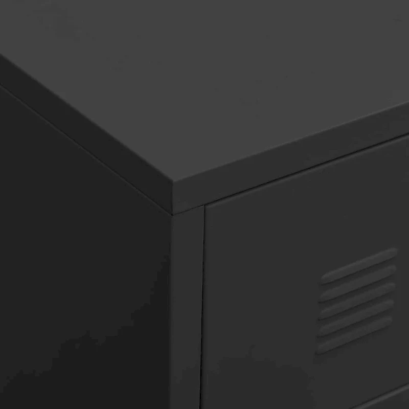 vidaXL TV Stand TV Console Sideboard TV Unit Home Media Unit Cupboard Metal - 41.3 x 13.8 x 16.5