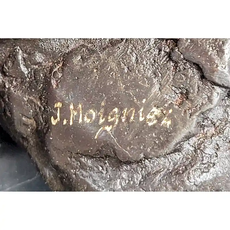 American Bald Eagle Bronze Metal Statue Sculpture Figure On Marble Base By Moigniez