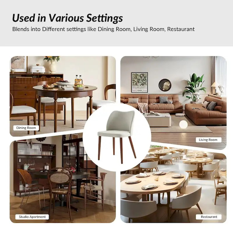 Melisa Solid Wood Dining Chair Set of 4 by HULALA HOME