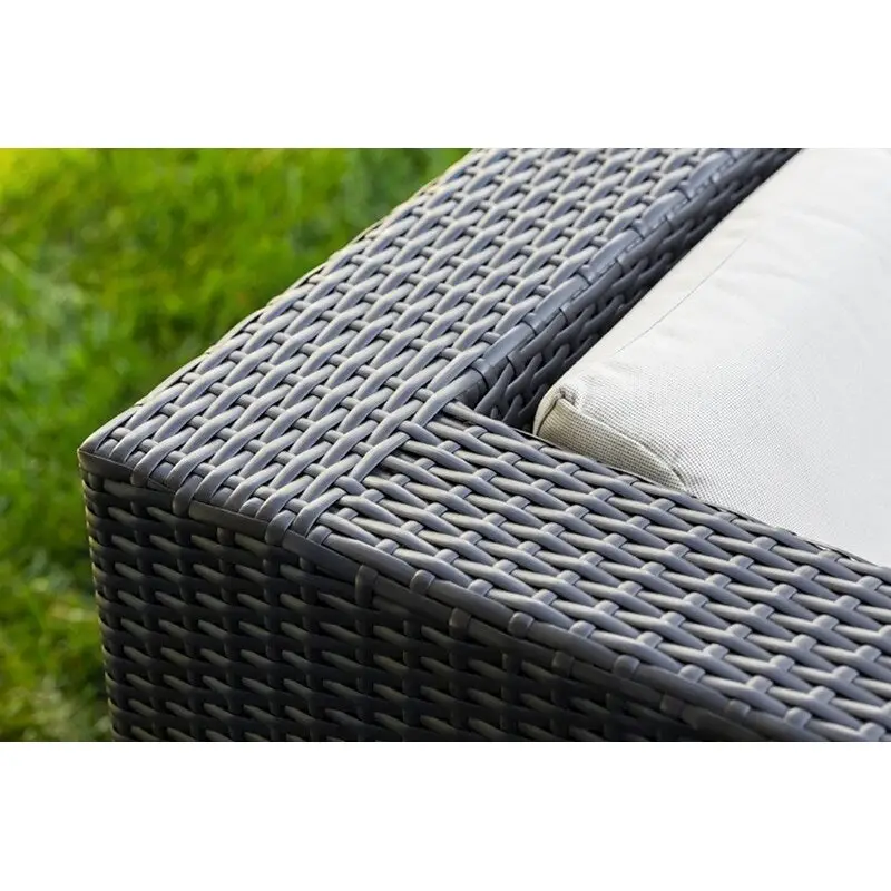 Ohana Outdoor 6-pc. Cushioned Black Wicker Conversation Set - No Assembly