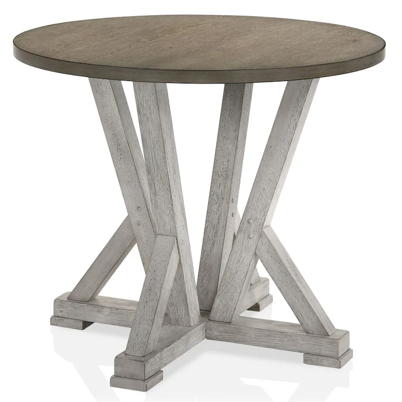 Theile Ash Brown 48-inch Round Counter Height Table by Furniture of America