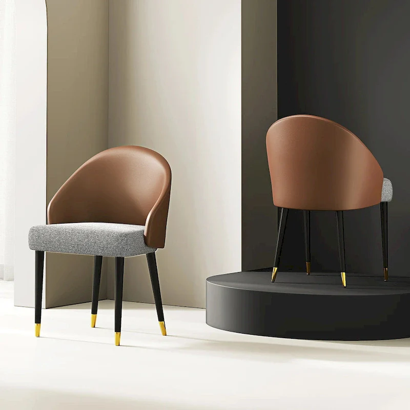 9 - Piece 94.48  Rectangular Extendable Sintered Stone Dining Table with 8 Faux leather Chairs Dining Set