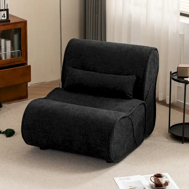 GDFStudio - Amelia Timeless Fabric Recliner with Ergonomic Design and Matching Pillows