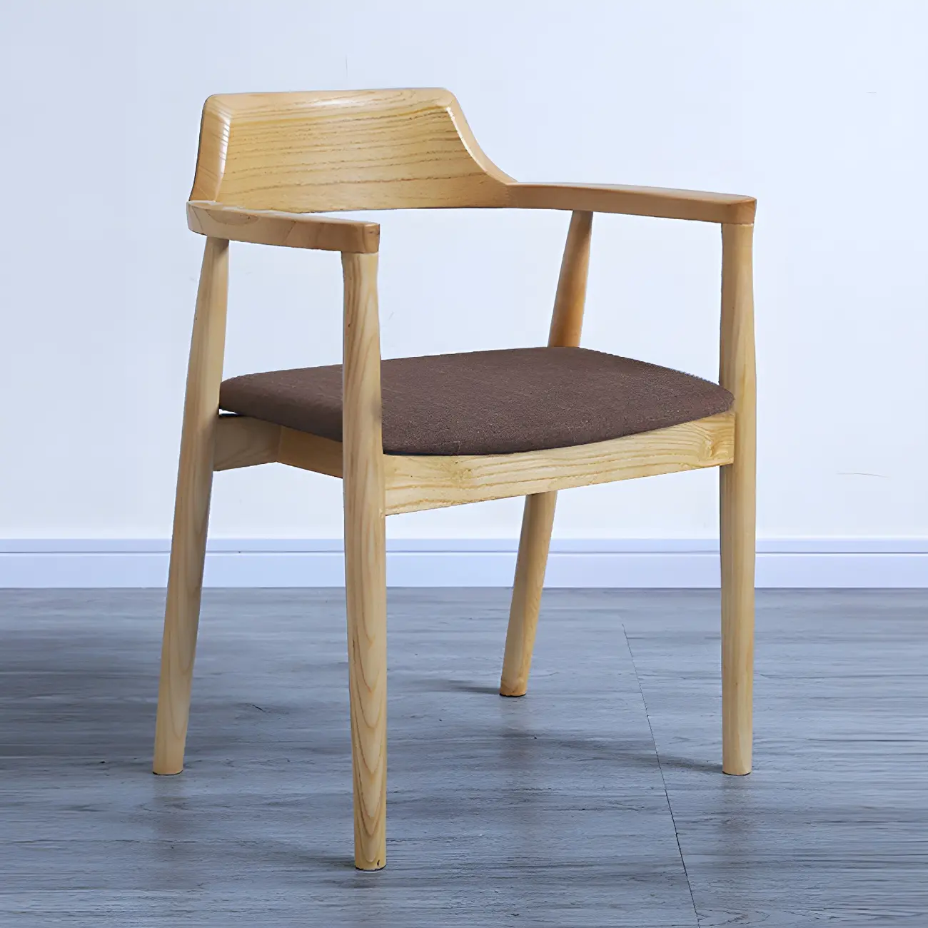 Mid Century Solid Wood Dining Chair Set of 2