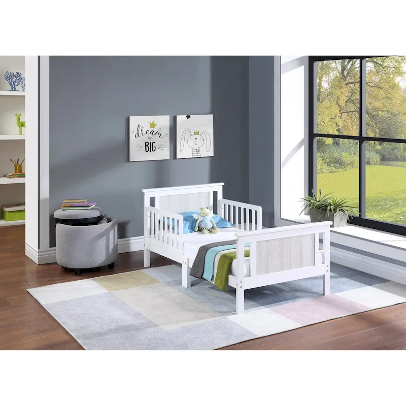 Reversible Panel Toddler Bed – White / Midnight Blue / Grey / Black, For 1 Child
