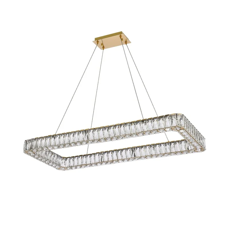 Indigo Home 42 inch LED Single rectangle pendant