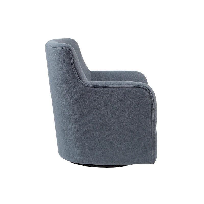 360-Degree Swivel Accent Chair with Tufted Back
