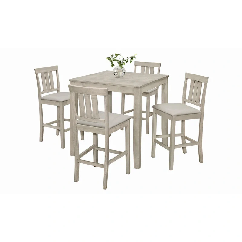 Clean-lines 5-piece Counter Height Dining Set
