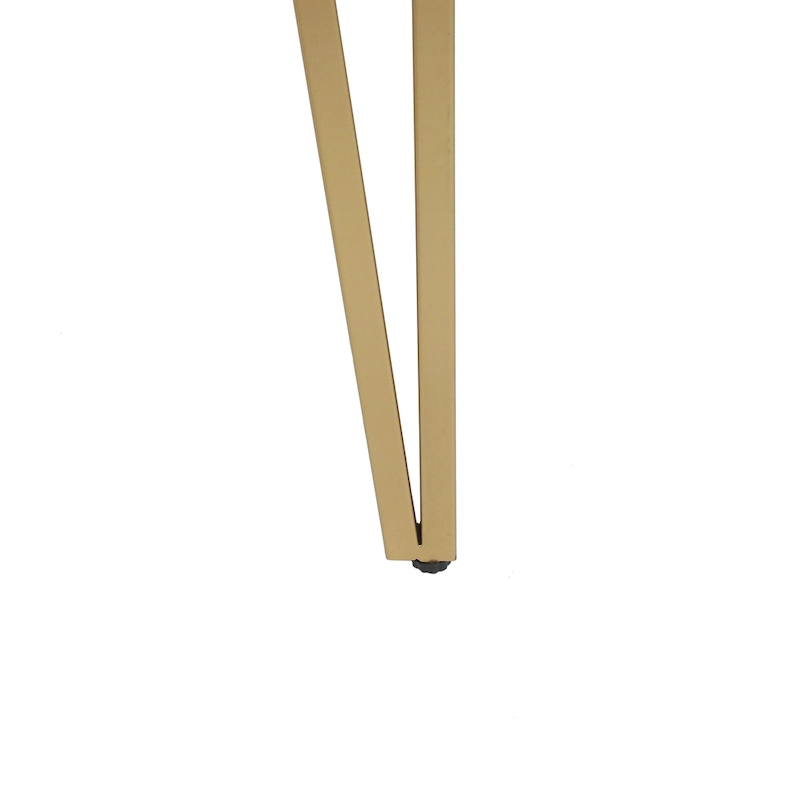 Black Wood and Gold Metal Console and Entry Table - 30.25 H x 42 W