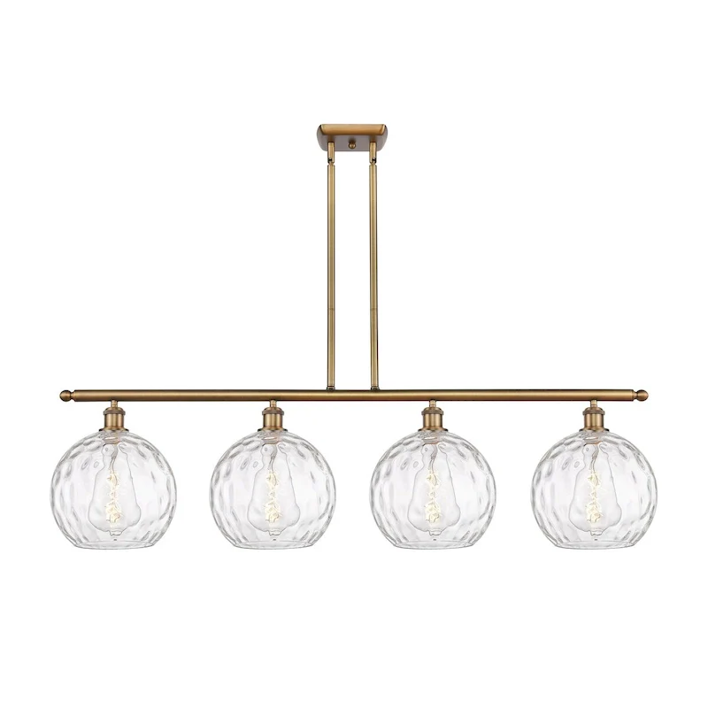 Innovations Lighting Athens Water Glass - 4 Light 48  Island Light
