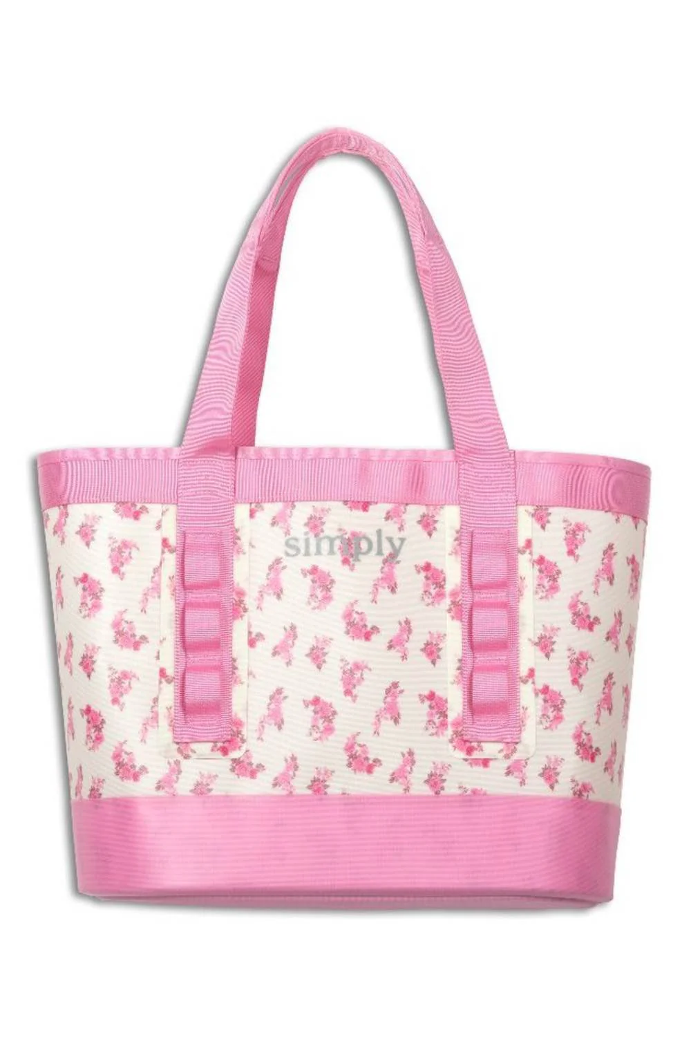 Simply Southern Simply Tough Tote in Pink Floral | 0126-SIMPLYTOTE-TOUGH-FLRL