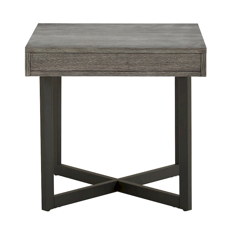 Eldersley Wood Finish End Table with One Drawer by iNSPIRE Q Modern