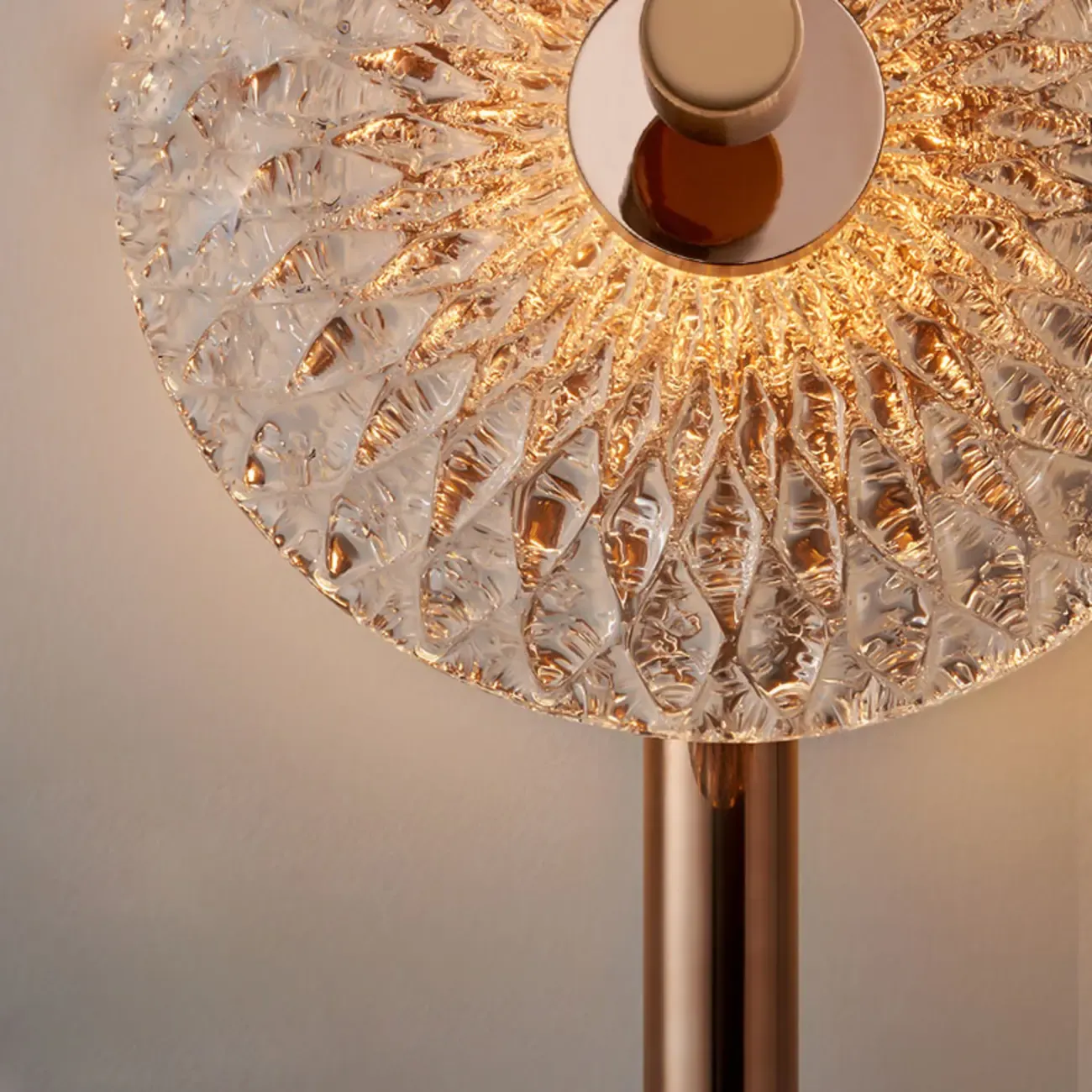 Modern Metal Glass Round Wall Sconce