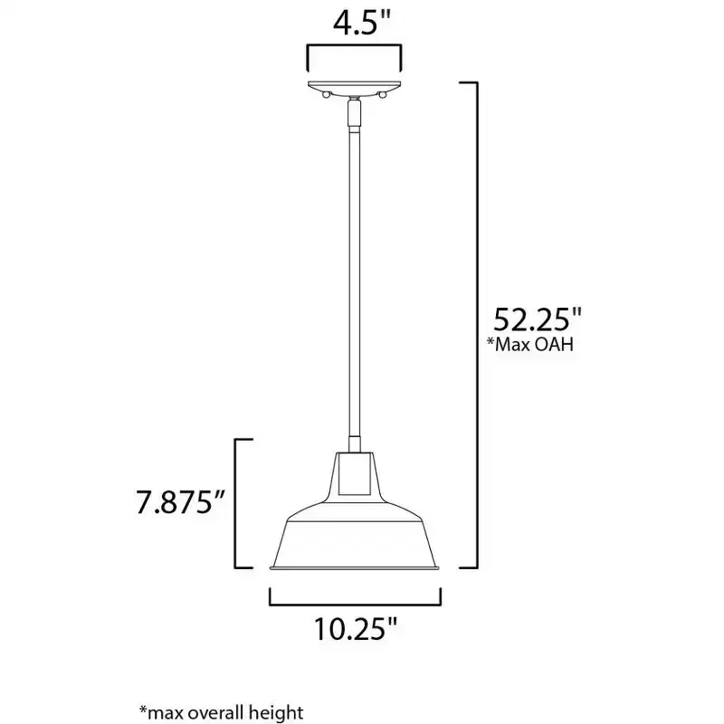 Maxim Lighting Pier M 1 - Light Pendant in Empire Bronze