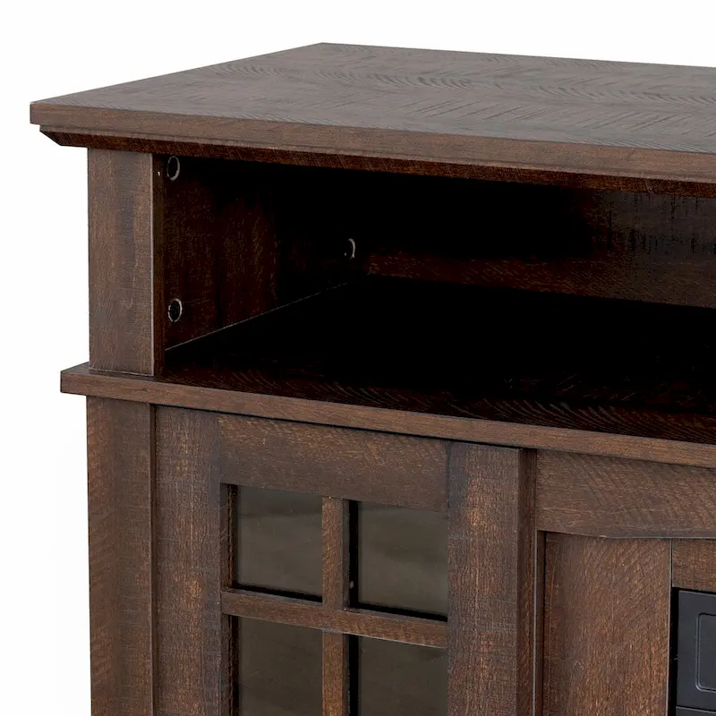 TVstand with electronicfireplace and remote control