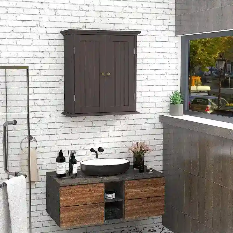 Bathroom Wall Cabinet - 8D x 21.1W x 24H