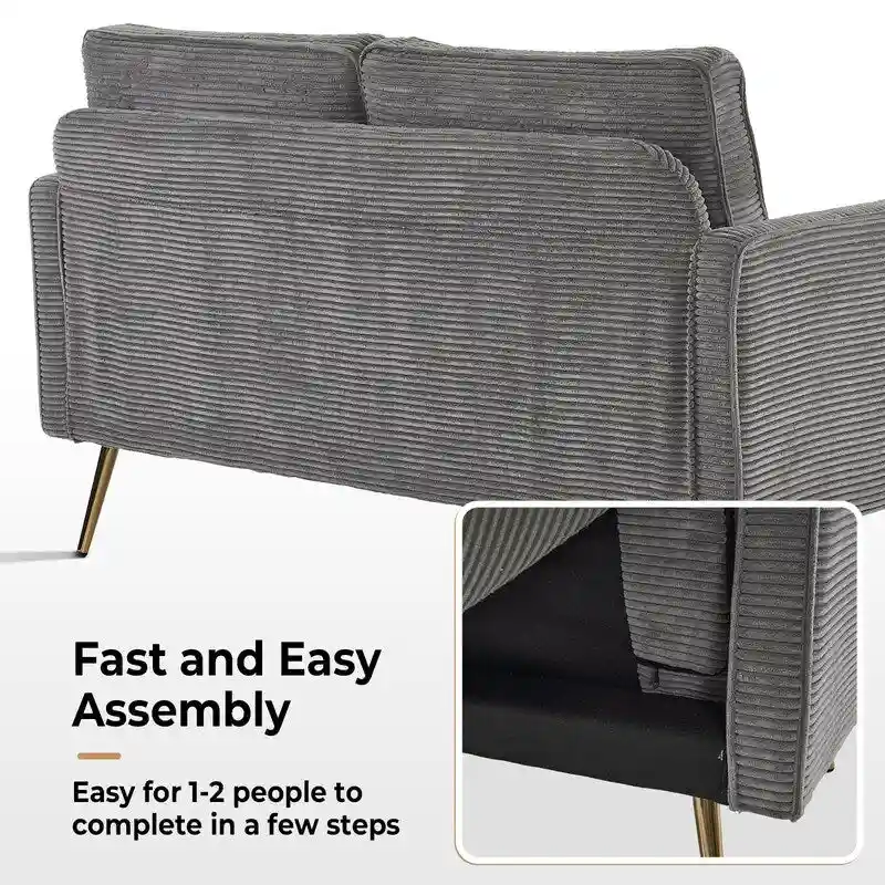 VINGLI 56 Modern Loveseat