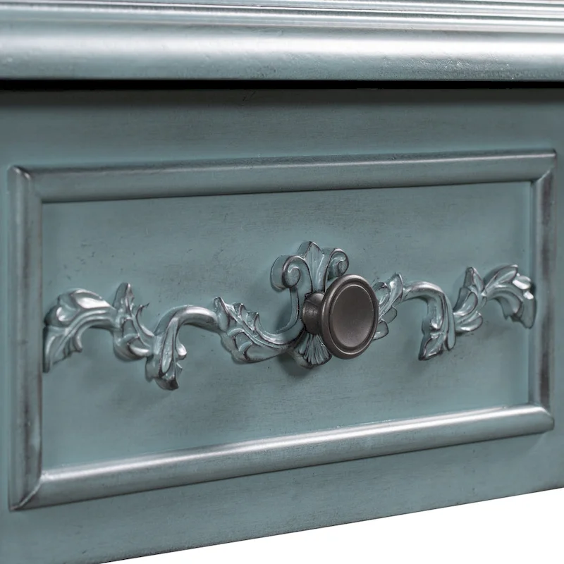 Modern Console Table with 4 Drawers and 1 Shelf