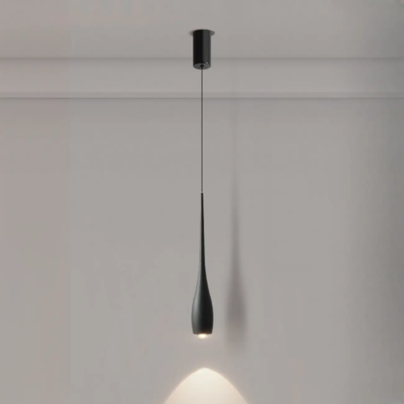 Modern Dimming Streamlined Metal Acrylic Pendant Light