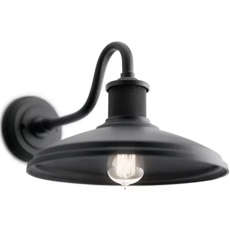 Allenbury 12 1 Light Outdoor Wall Light with Textured Black