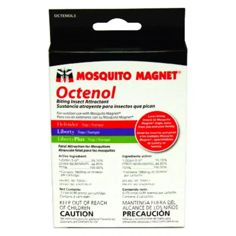 Mosquito Magnet 0.3 Pound Modern Ready to Use Refill Cartridge Octenol Pack for Attracting and Trapping Biting Insects, White (2 Pack)