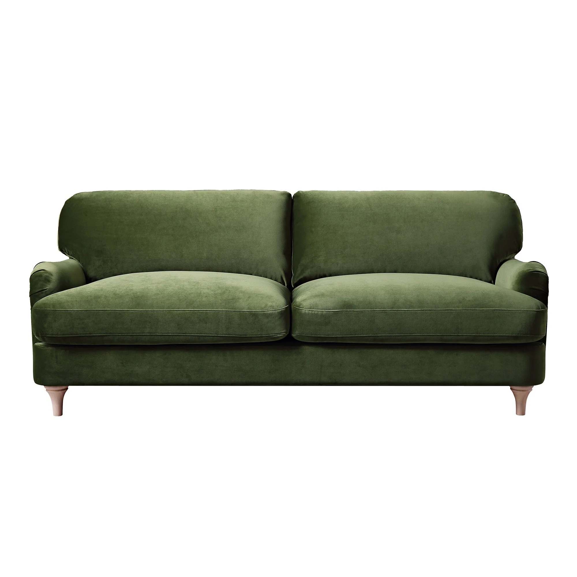 Fern Green Velvet Sofa, 3-Seater