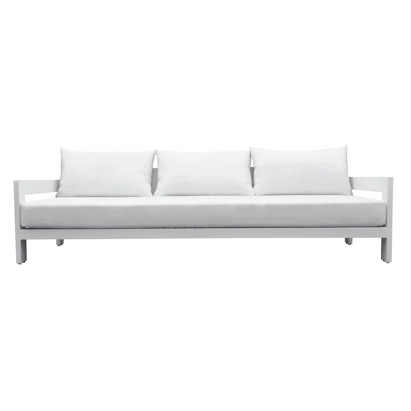 Renava Praxis Modern White Outdoor Sofa