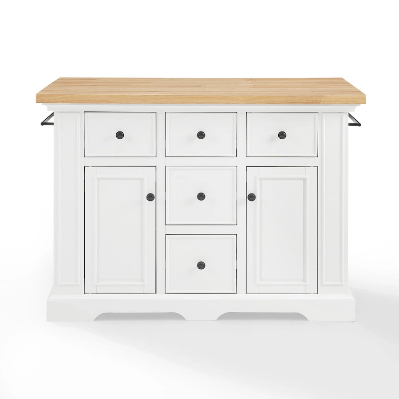Crosley Julia Wood Top Kitchen Island - 50 W x32 D x 36 H