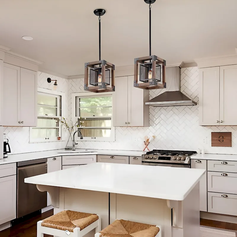 Ancient Style Pendant Chandelier (Brown/Black) Dempster - 1 Light