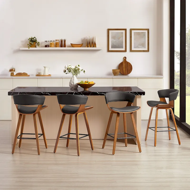 Modern Counter Height Barstool (Set of 4)