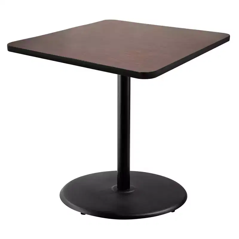 Hampden Furnishings 36" Bennet Collection Square Dining Table Black/Mahogany