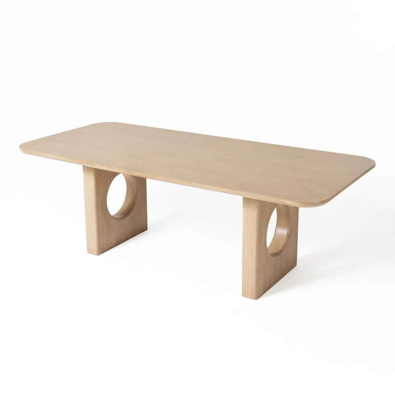 Nova Domus Oshana Modern White Oak Dining Table