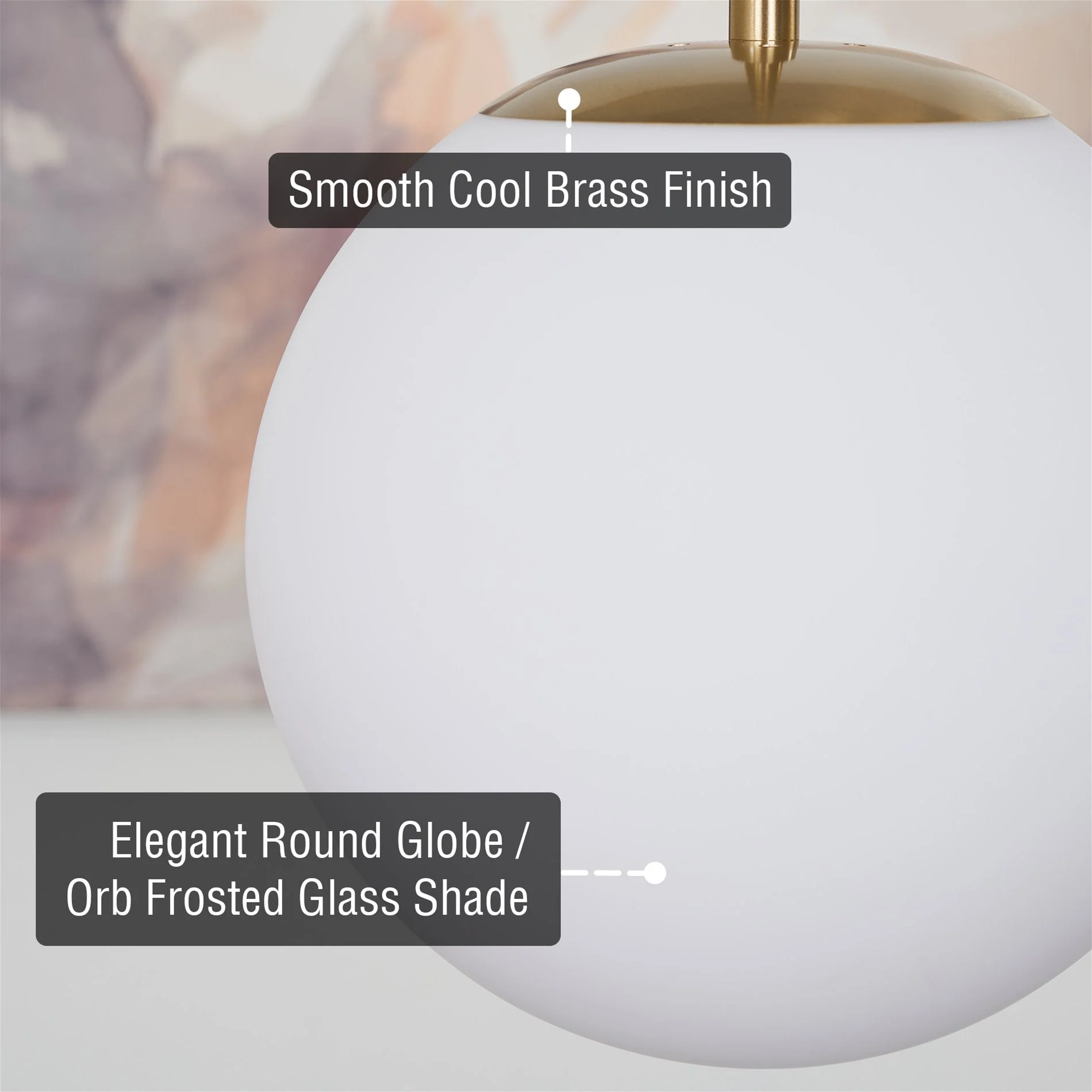 Ceres 14  Mid-Century Modern Hanging Orb Pendant Light