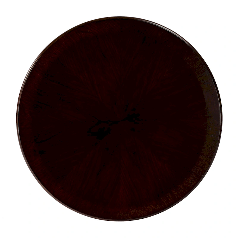 Butler Traditional Round Wooden Pedestal Table in Plantation Cherry Finish - Dark Brown
