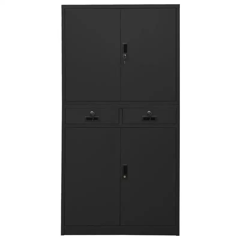 vidaXL Filing Cabinet Storage Metal Cabinet with Shelves for Office Steel