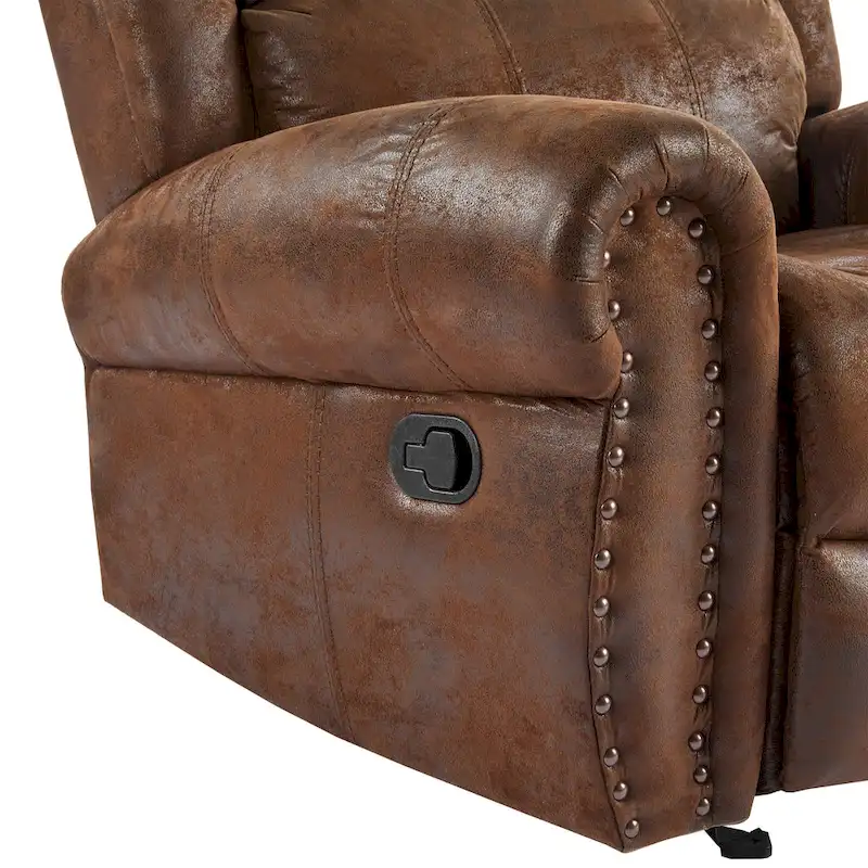 Charlie Bonded Leather Glider Recliner