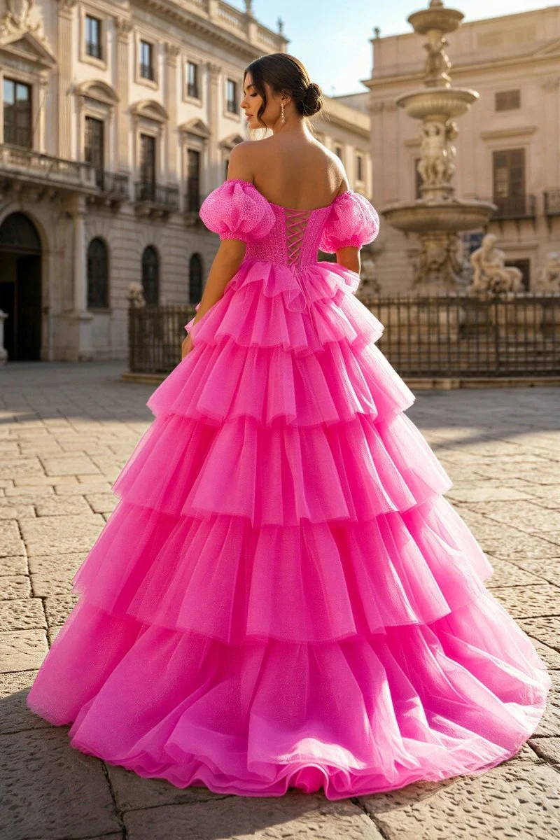 Sexy Sweetheart Black A-Line Lace Layered Dress with Slit