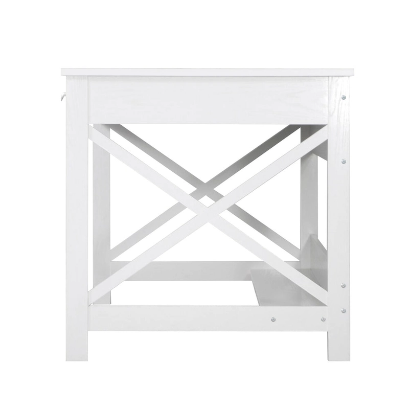 Saint Birch Alaska 59.5 Modern Farmhouse Writing Desk with Two Drawers