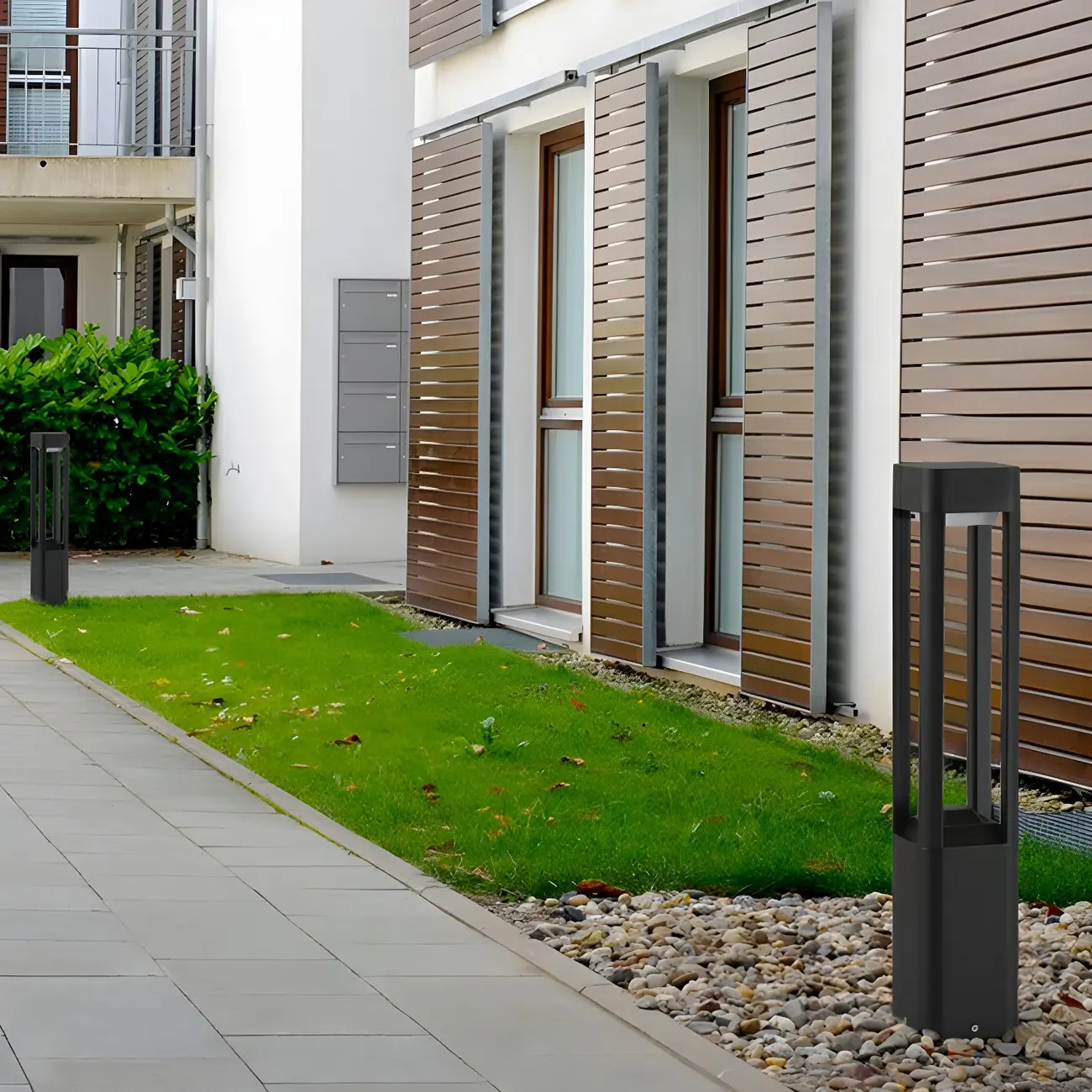 Modern Cuboid Metal LED Landscape Lighting