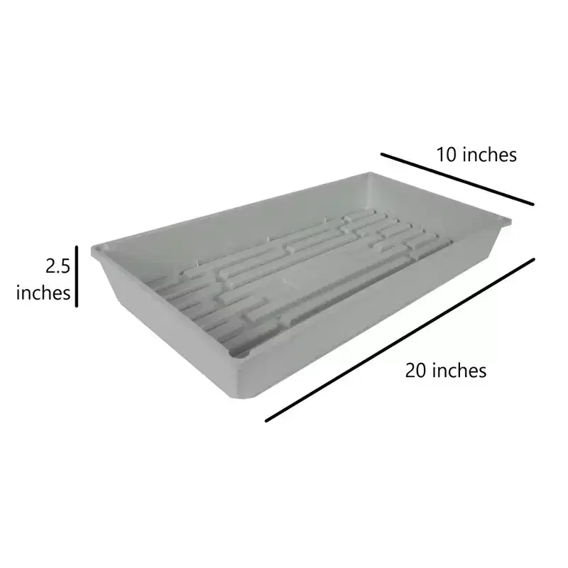 SUNPACK 10 x 20 Mega Plastic Seed Starting Tray, 2.5