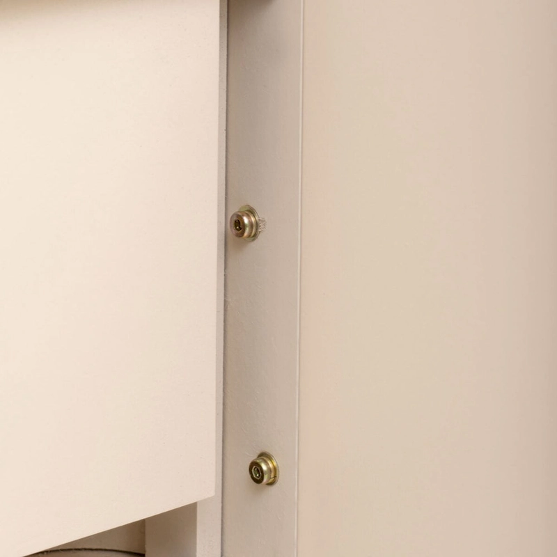 Unique Retro Silhouette Console Table with Open Style, Two Top Drawers