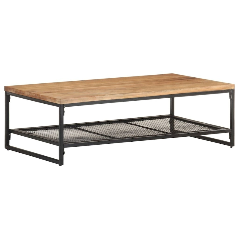 vidaXL Coffee Table 43.3x23.6x13.8 Solid Acacia Wood - 43.3 x 23.6 x 13.8