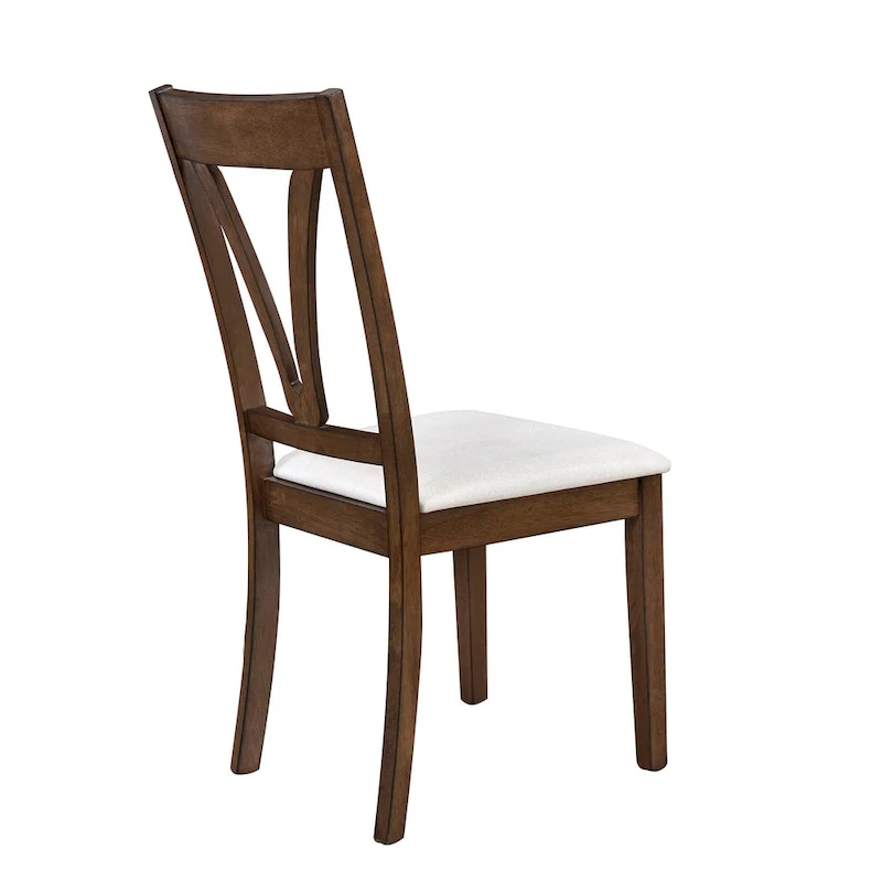 Mid-Century Wood 5-Piece Dining Table Set