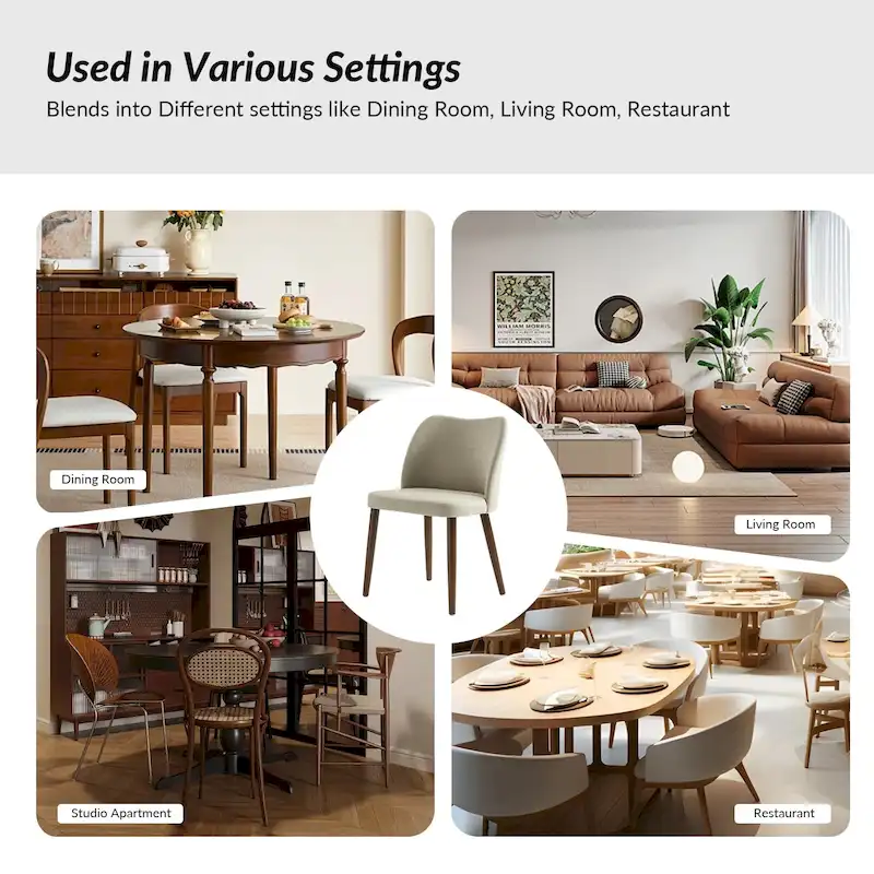 Melisa Solid Wood Dining Chair Set of 4 by HULALA HOME