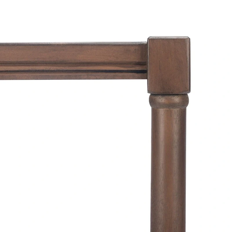 Square Accent Table - Pine Wood - 13.8