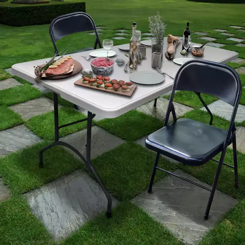 Peakform Metal Folding Chair Black