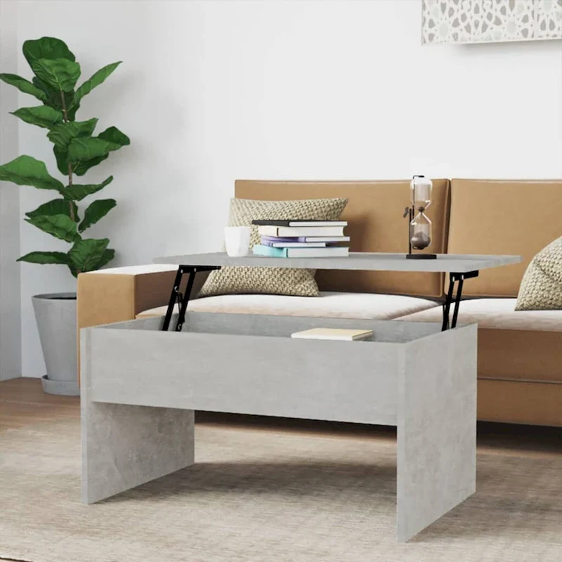 vidaXL Coffee Table Lift Top End Table Accent Side Sofa Table Engineered Wood - 31.5 x 19.9 x 16.3